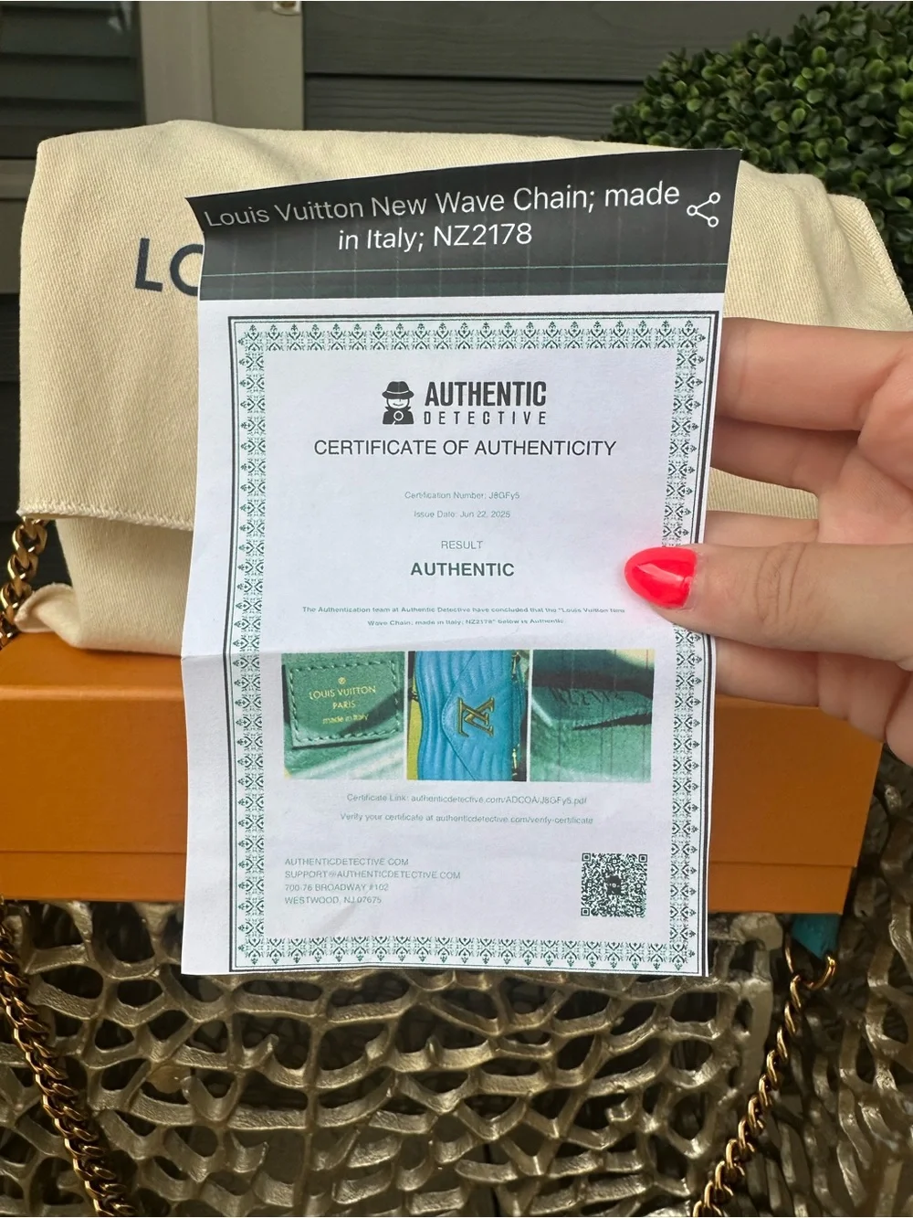 Louis Vuitton Turquoise New Wave Bag